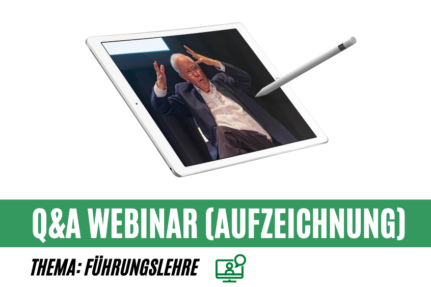Q&A Webinar mit Dr. Blocher zum Thema Führungslehre